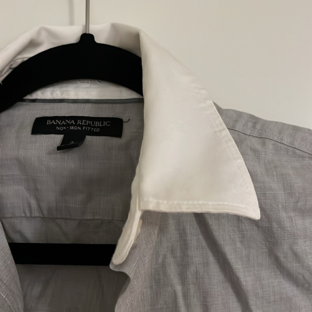 Gray button down - Picture 2 of 3